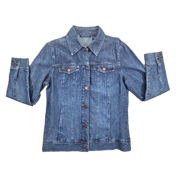 Bill Blass Blue Denim Jacket - Picture 1 of 16
